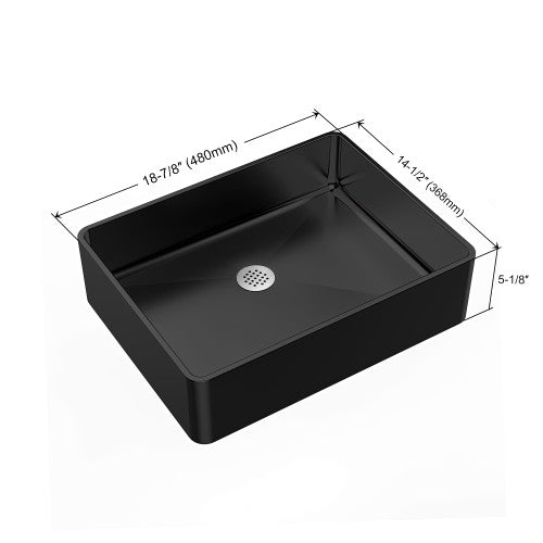Glossy Stainless Steel Bathroom Sink 4