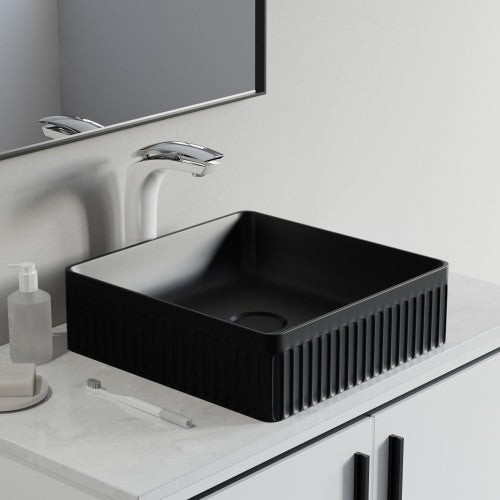 Matte Ceramic Bathroom Sink 1
