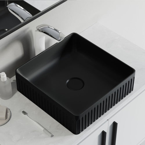 Matte Ceramic Bathroom Sink 3