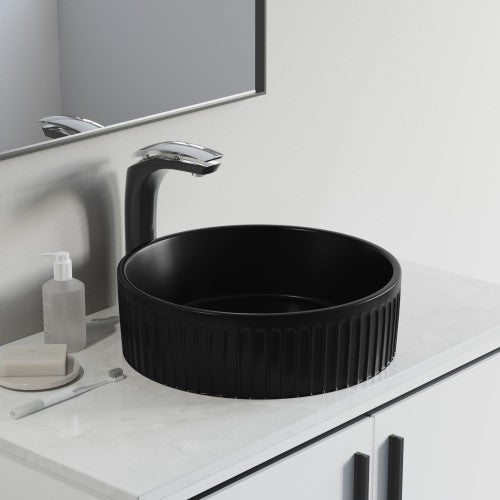 Matte Ceramic Bathroom Sink 1