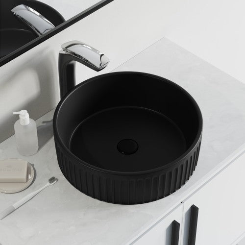 Matte Ceramic Bathroom Sink 3