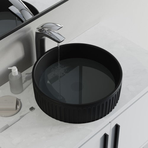 Matte Ceramic Bathroom Sink 5