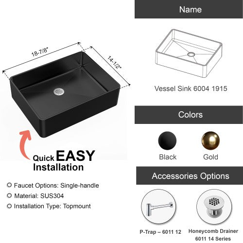 Glossy Stainless Steel Bathroom Sink 8