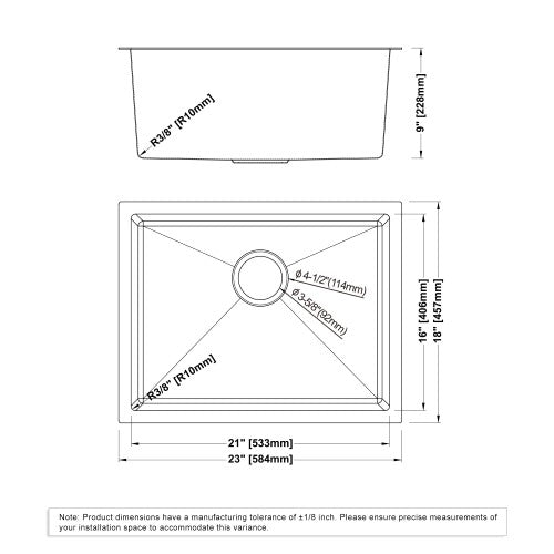 Satin Stainless Steel Kitchen Sink 10