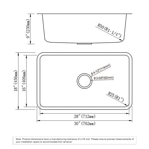 Satin Stainless Steel Kitchen Sink 9