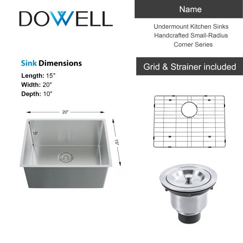Satin Stainless Steel Kitchen Sink 10