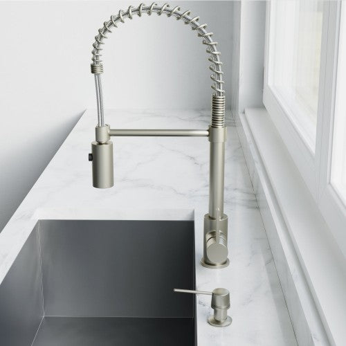 Brushed Nickel Stainless Steel Soap Dispenser 7