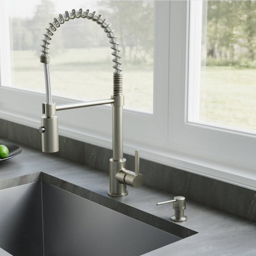 Brushed Nickel Stainless Steel Soap Dispenser 6