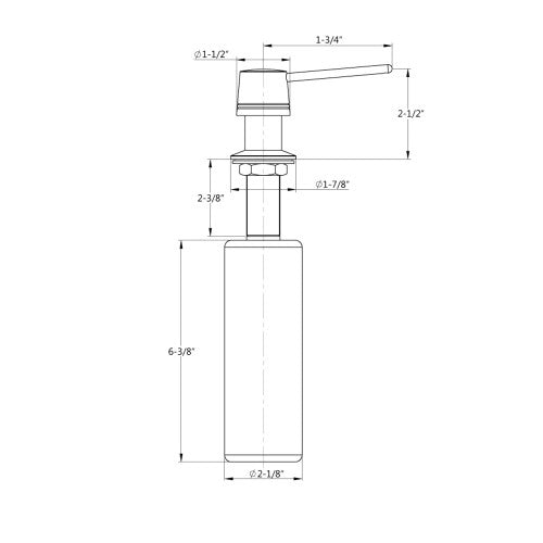 Brushed Nickel Stainless Steel Soap Dispenser 8
