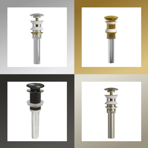 Brushed Nickel Brass Drain 1