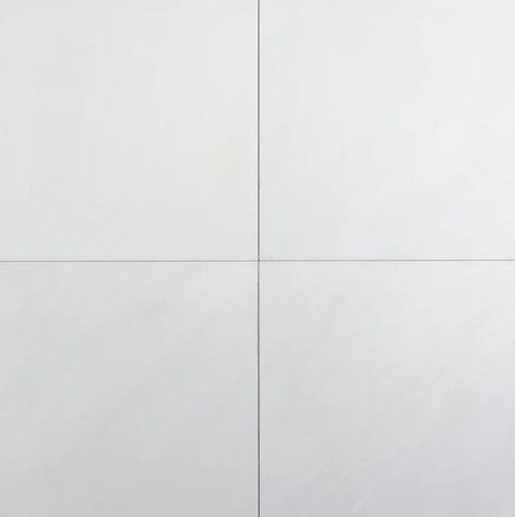 San Remo White Polished Marble Tile - 24" x 24"