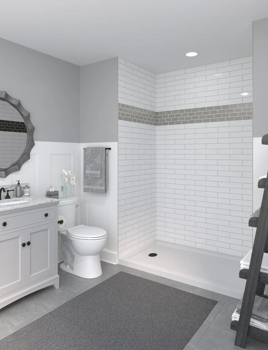 Acrylic White Shower Base Glossy 2