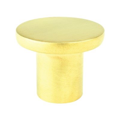 Disc Zinc Soft Gold Cabinet Knob  1