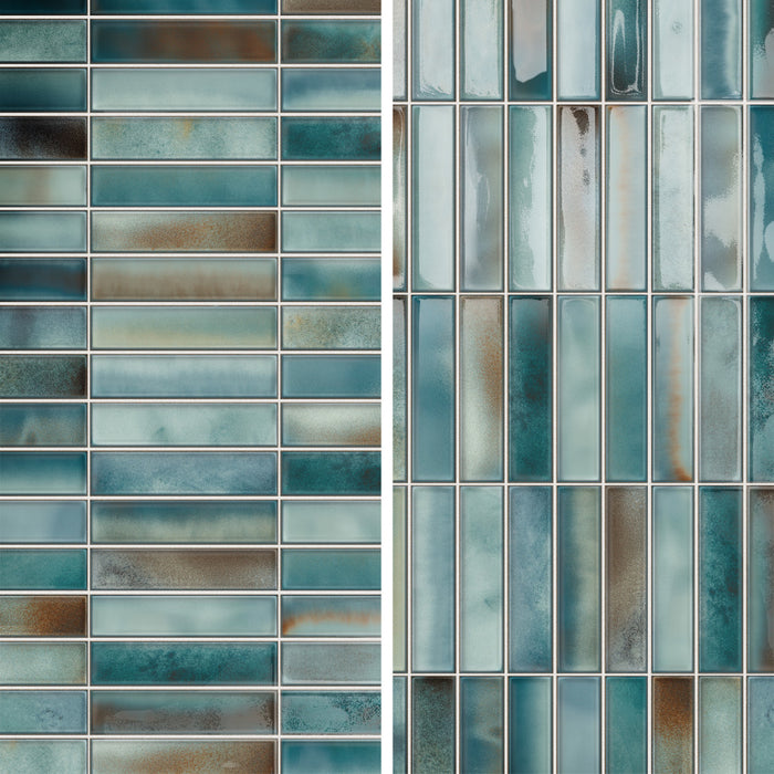 Borealis Ceramic Aqua Tile Glossy 5