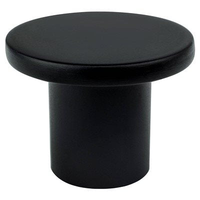 Disc Zinc Black Cabinet Knob  2
