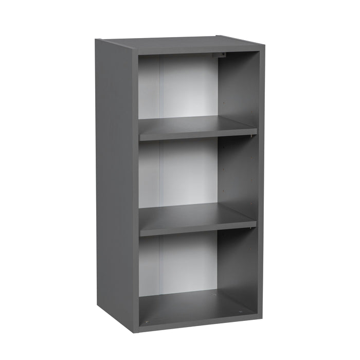 Wallkitchens Wood Grey  Wall Cabinet Grey 1