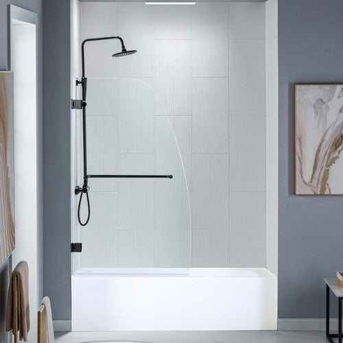 Stainless Steel Matte Black Shower Door Matte Black 1