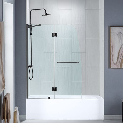 Stainless Steel Matte Black Shower Door Matte Black 1