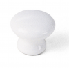 Porcelain Ceramic Cabinet Knob White 3