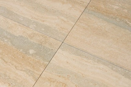 New Silver Travertine Travertine Tile - 18" x 18"
