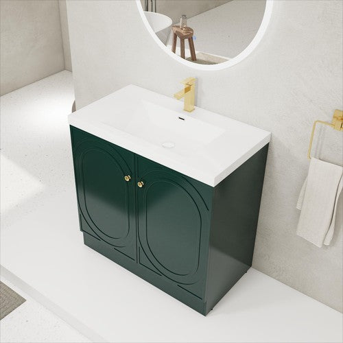 Plywood Green Bathroom Vanity Green 2