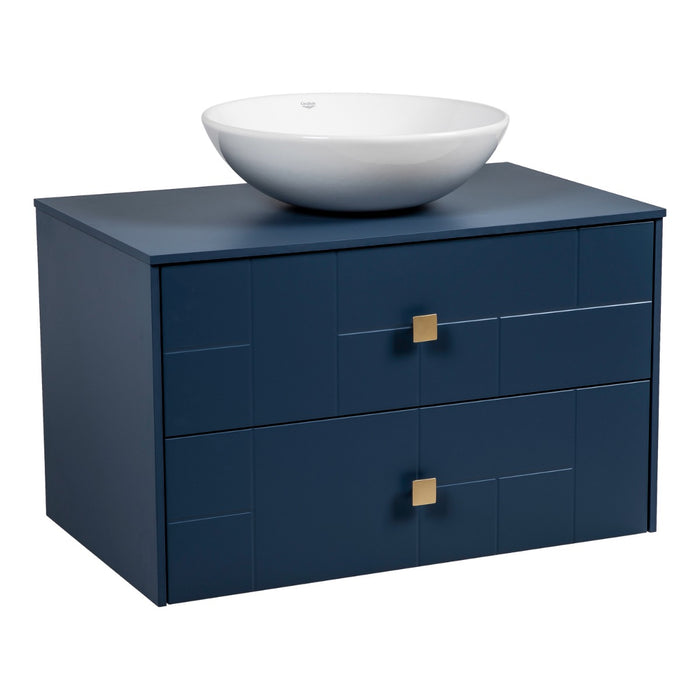 Dune Wood Blue Matte Bathroom Vanity Blue Matte 1