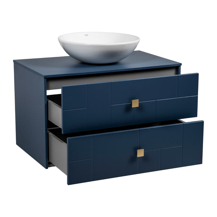 Dune Wood Blue Matte Bathroom Vanity Blue Matte 3