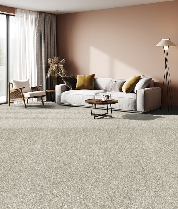 Affinity III Polyester Bisque 4014 Carpet Textured 2