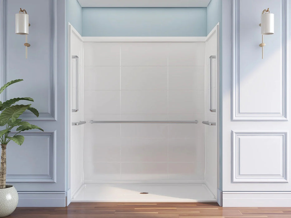 Acrylic White Shower Base Textured 2