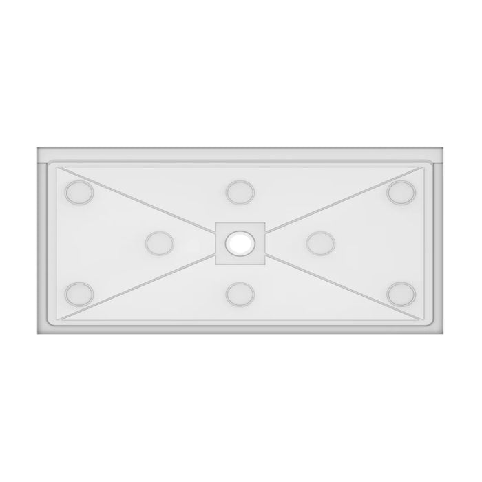 Acrylic White Shower Base Textured 3