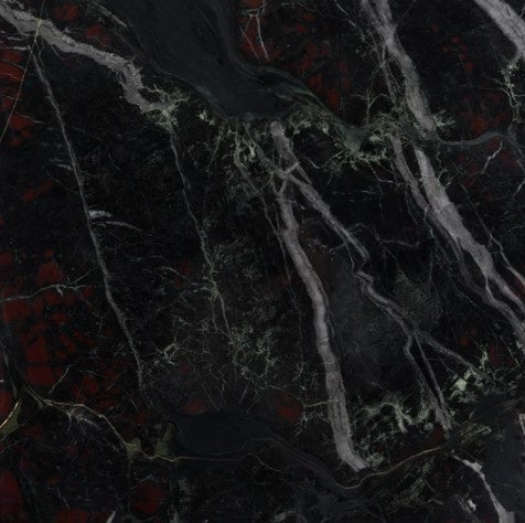 Nero Crimson Polished Marble Tile - 24" x 24"