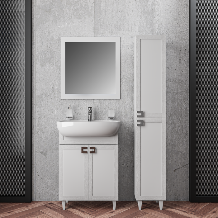Woodmix Wood White Matte Bathroom Vanity White Matte 2
