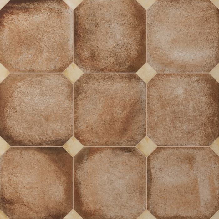 Laverton Porcelain Octagon Natural with Taco Beige Tile Matte 1