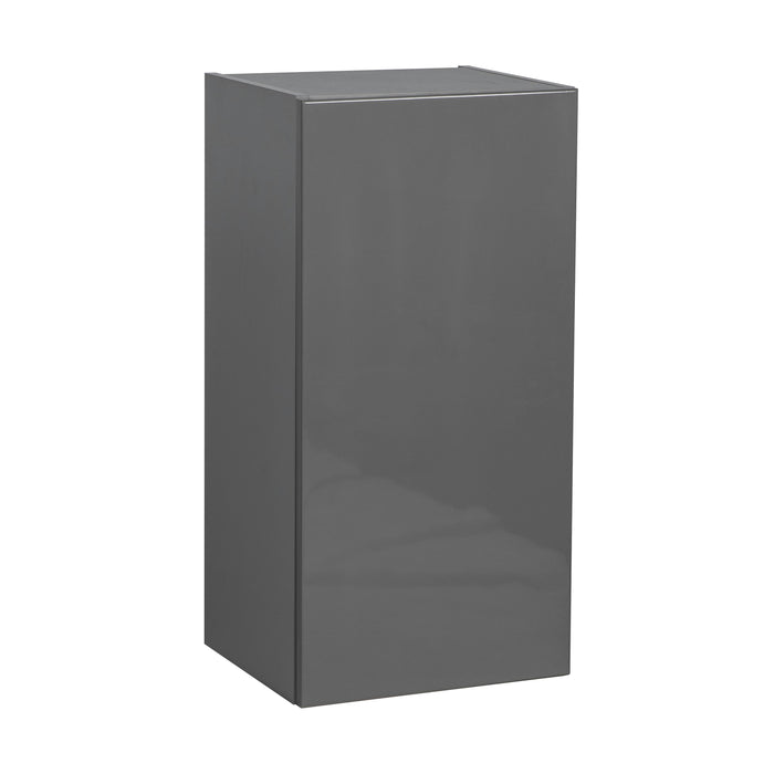 Wallkitchens Wood Grey Glossy Wall Cabinet Grey Glossy 1