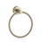 Paradise Bathworks Azure Zinc Towel Ring Satin Brass 1
