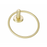 Paradise Bathworks Azure Zinc Towel Ring Satin Brass 2