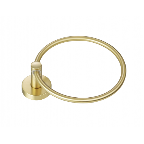 Paradise Bathworks Azure Zinc Towel Ring Satin Brass 3
