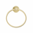 Paradise Bathworks Azure Zinc Towel Ring Satin Brass 4