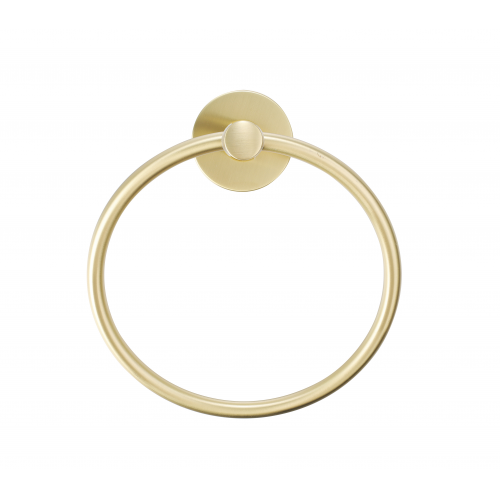 Paradise Bathworks Azure Zinc Towel Ring Satin Brass 4