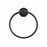 Paradise Bathworks Azure Zinc Towel Ring Matte Black 4