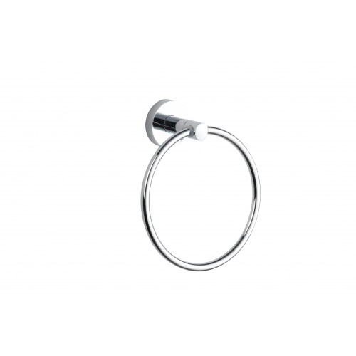 Paradise Bathworks Azure Zinc Towel Ring Polished Chrome 4