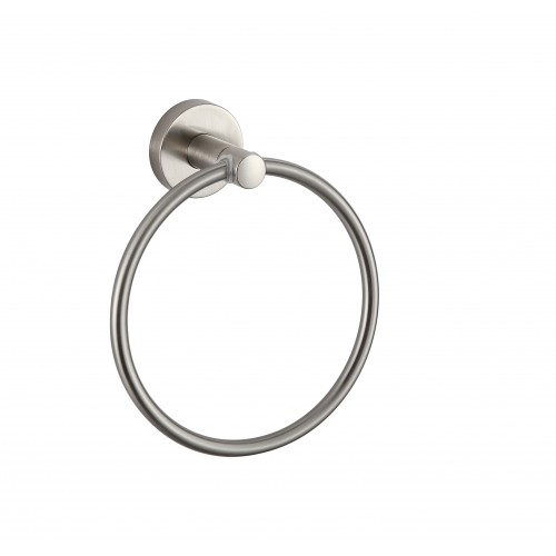 Paradise Bathworks Azure Zinc Towel Ring Satin Nickel 1