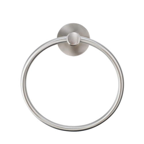 Paradise Bathworks Azure Zinc Towel Ring Satin Nickel 4