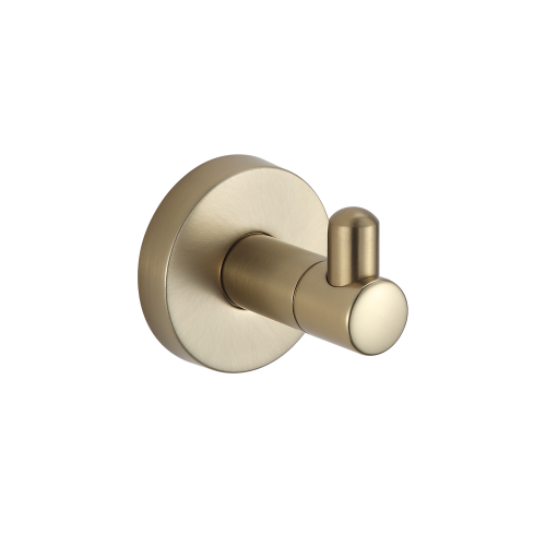 Paradise Bathworks Azure Zinc Robe Hook Satin Brass 4