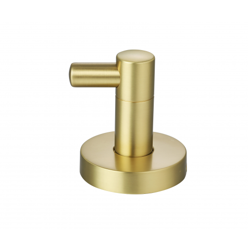Paradise Bathworks Azure Zinc Robe Hook Satin Brass 3