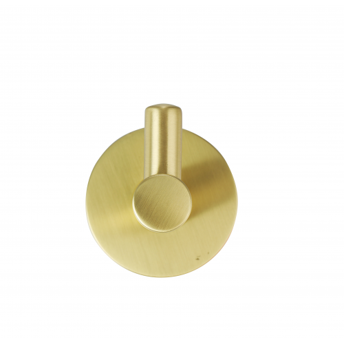 Paradise Bathworks Azure Zinc Robe Hook Satin Brass 1