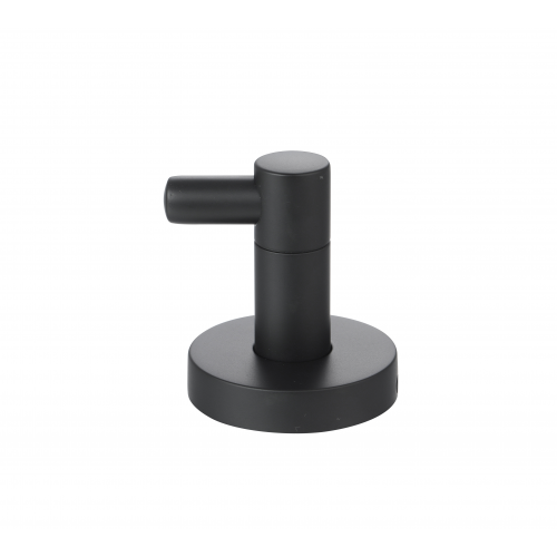 Paradise Bathworks Azure Zinc Robe Hook Matte Black 3