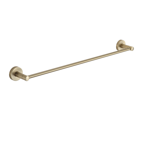 Paradise Bathworks Azure Zinc Single Towel Bar Satin Brass 2