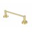Paradise Bathworks Azure Zinc Single Towel Bar Satin Brass 6
