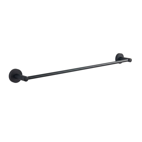 Paradise Bathworks Azure Zinc Single Towel Bar Matte Black 6